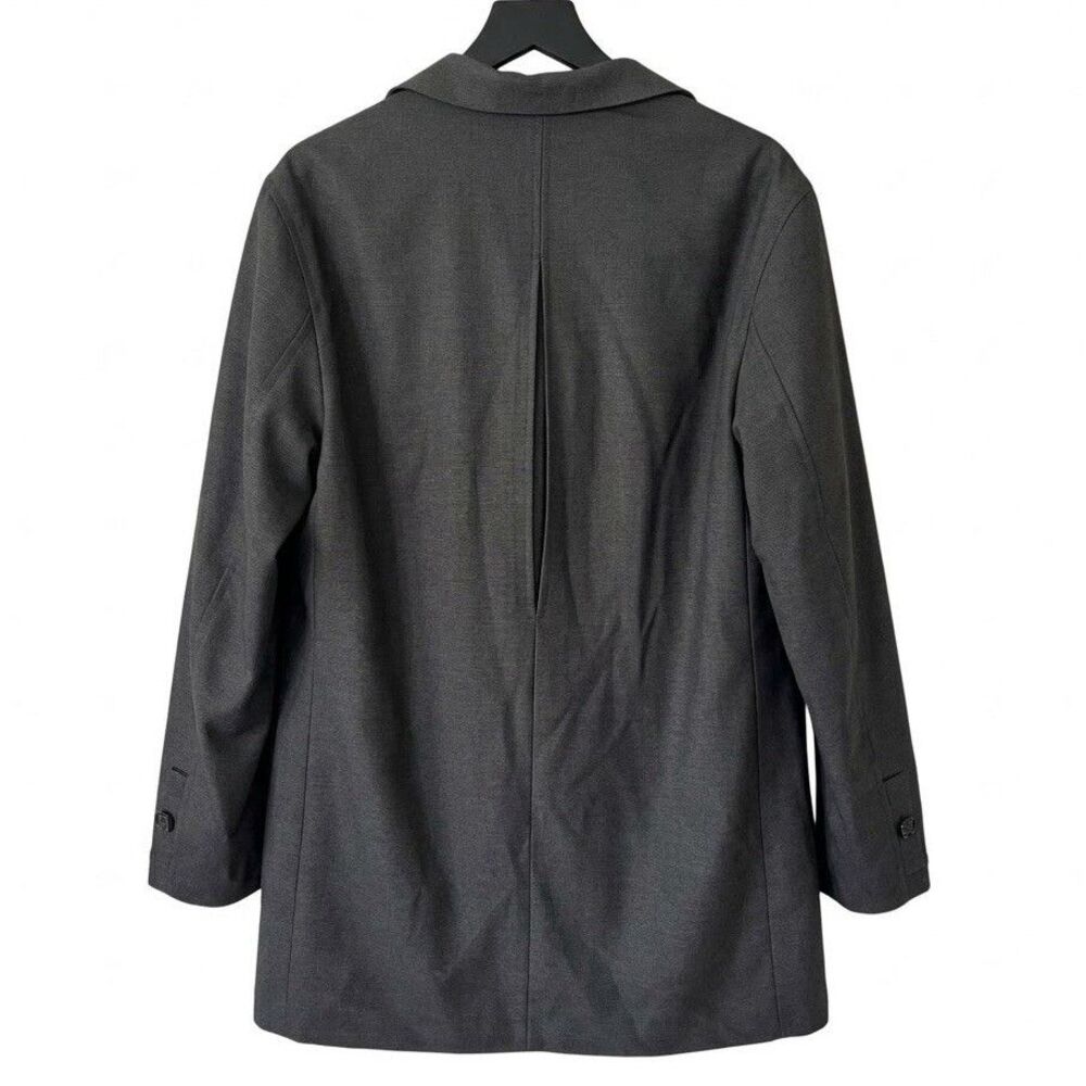 Vintage Carmel Zhao Mens Medium Dark Charcoal Grey Jacket Coat Gorpcore Military - Picture 3 of 13